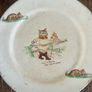 Antique 1930s Arklow Pottery green stamp Puss in Boots small side plate Image 2