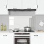 Kitchen Backsplash Transparent 110 x 60 x 0.6 cm Image 3