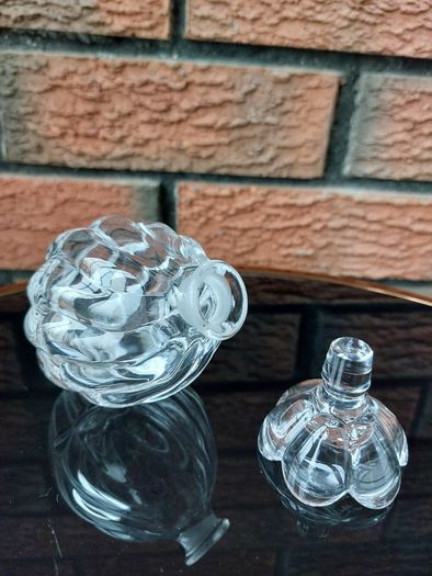 Vintage Crystal Perfume Bottle With Stopper