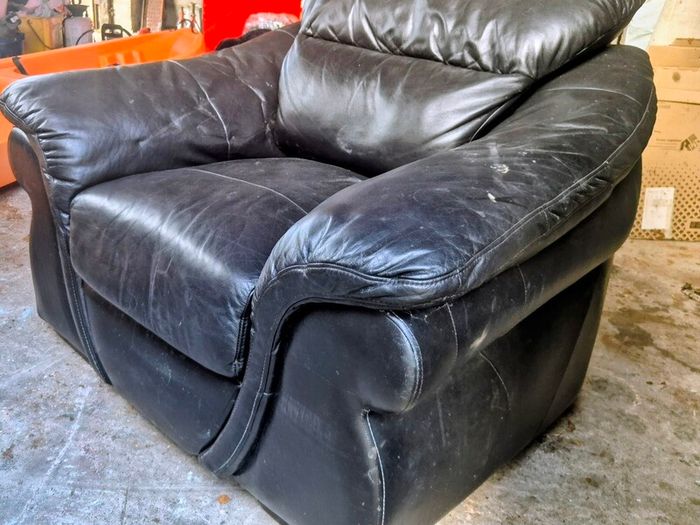 leather arm chair