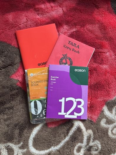 Squared and lined copy notebooks