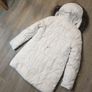 White Winter Jacket With Fur Size Medium Image 8