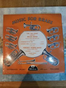 The All Star Brass Band & Ferodo Works Band extended play 45 record Paxton PEP 123