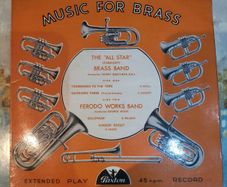 The All Star Brass Band & Ferodo Works Band extended play 45 record Paxton PEP 123