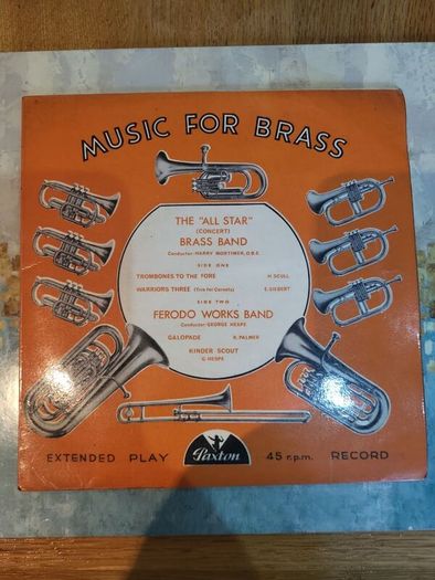The All Star Brass Band & Ferodo Works Band extended play 45 record Paxton PEP 123