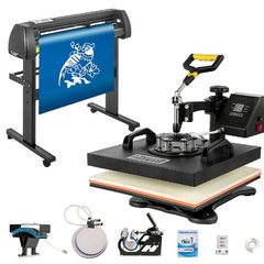 5 in 1 Transfer Heat Press Machine and  Vinyl Cutting Plotter Desktop Machine