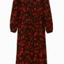 Gorgeous Ladies Red Floral Dress: Size 12 Image 2