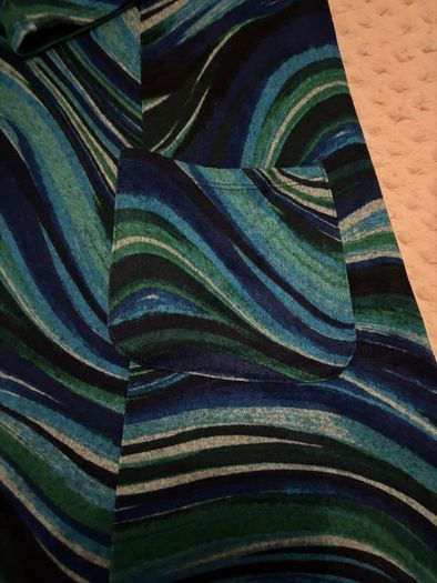 APRICOT blue and green swirl pattern tunic dress - UK 16