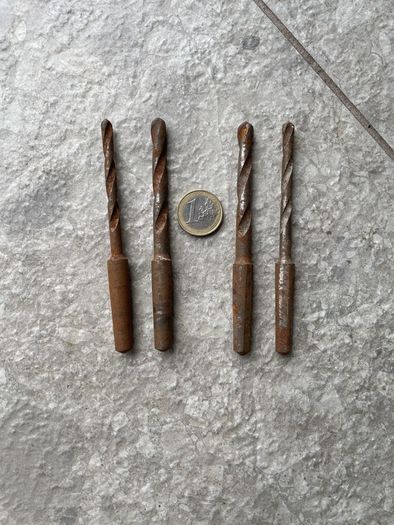 4 Vintage Drill Bits