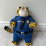 Zootopia Officer Clawhauser Disney Store Stamped Cuddly Plush approx. 14 Used Please look at the pictures Image 10