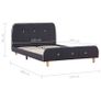 Bed Frame Dark Grey Fabric 120x190 cm Image 6