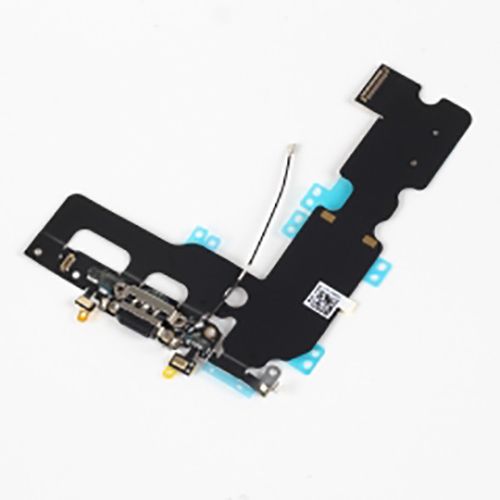 iPhone 7 Plus 5.5" Replacement Charging Dock Port Connector Flex Cable and Mic Black