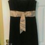 Black/Gold Formal Dress Size 12 Image 2