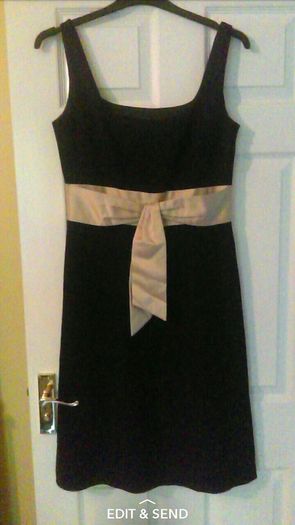 Black/Gold Formal Dress Size 12