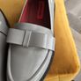 Reduced to 20 euros Linden Rebel Pair of grey patent shoes with bow worn once size 6 and half Image 3