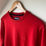 Barbour Men's Essential 100% Wool Crew Neck Jumper Red L Image 3