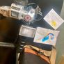 Two old cameras. And flash Image 10
