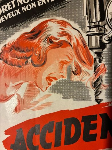 Original 1950's French Industrial Safety Poster