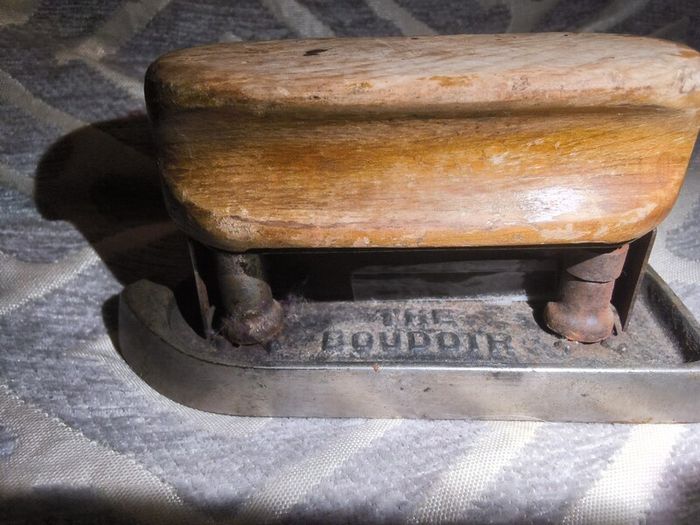 vintage possibly antique Boudoir travel iron