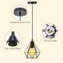 Industrial Ceiling Lights | Ceiling Light Fitting | Basket Metal Basket Pendant Lighting Ceiling | Retro Chandeliers Ceiling Light E27 Bulb For Living Room Hallway Kitchen Bedroom Lighting (FREE POSTAGE) Image 3