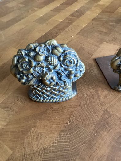 Brass book ends