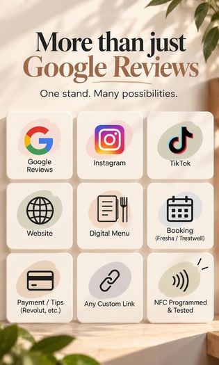 Customised NFC Google Review Stand