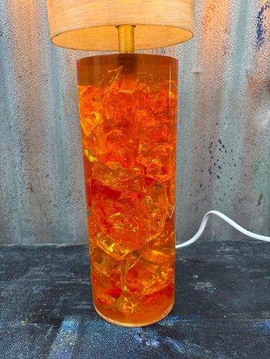 Vintage Retro MCM Original 1960s Shattaline lamp