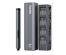 Fanttik E1 Max 3.7V Electric Screwdriver, Mini Precision Screwdriver Set, 50 Magnetic Bits, Magnetic Storage, 5/32 Hex, Repair Tool Kit for Electronics
