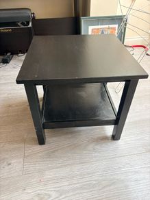 Hemnes side table in dark wood finish