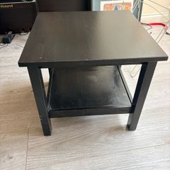 Hemnes side table in dark wood finish