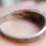 Antique Sterling Silver 925 Sapphire Ring Image 9