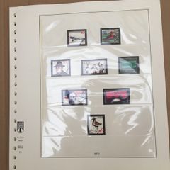 Germany (Deutschland) 1974-81 Lindner-T Illustrated 18 Ring Hingless Album Pages