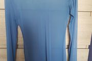 blue mesh top fits xs s small m