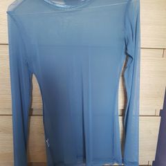 blue mesh top fits xs s small m