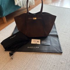 DeMellier, The New York Large, Mocha Suede & Smooth Leather