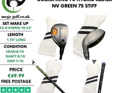 Cobra King F6 Hybrid / #3-4 Hybrid 19-22 Degree / Aldila Nv Green 75 Stiff