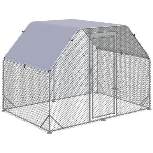 Large outdoor chicken run