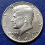Unc 1964 United States "Kennedy Half Dollar" 90% Silver coin Image 2