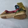 Antique Chinese Lotus Shoe for Bound Foot - Qing Dynasty - Embroidered Silk - 19th Century Image 3
