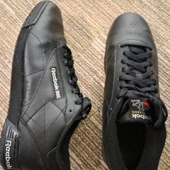 Brand New Reebok Ex O Fit Lo (Black Leather) Size UK 10 / EU 44.5