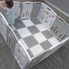 Duo Grey Playpen