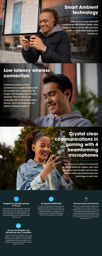 JBL QUANTUM TWS AIR True Wireless Gaming Earbuds
