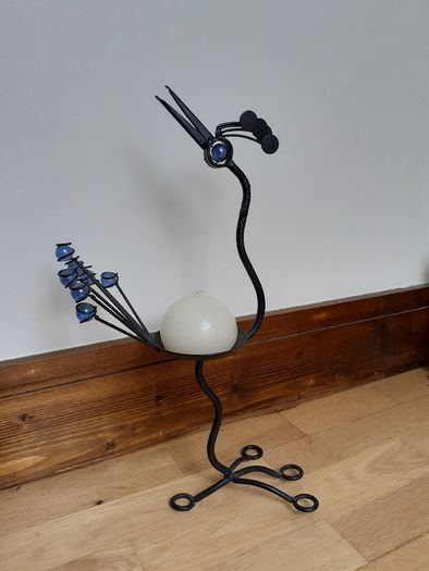 Metal Art Candle Holder
