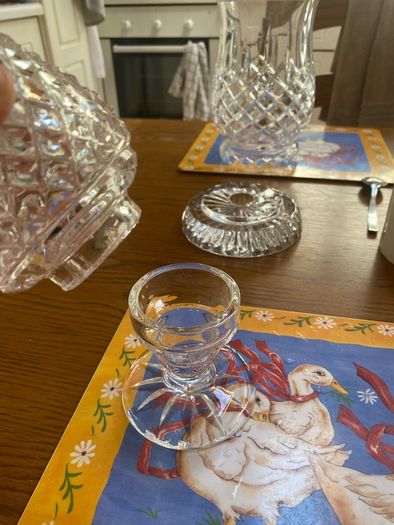 Galway Crystal candle holder