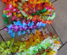 Hawaiian fancy dress party hen night flowers garland necklaces decorations bulk  20