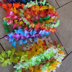 Hawaiian fancy dress party hen night flowers garland necklaces decorations bulk  20