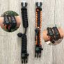 Paracord Survival Bracelet (2 Pack) | Flint Steel Fire Starter, Whistle, Compass, Hiking Accessories, Wild Camping Equipment Kit, Bushcraft, Emergency (FREE POSTAGE) Image 3
