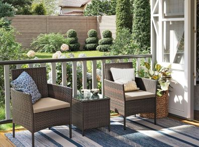 Garden Furniture Set with Table and 2 Chairs