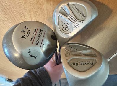 Powerbilt AFC Golf Driver 3 wood and 5 wood with headcovers