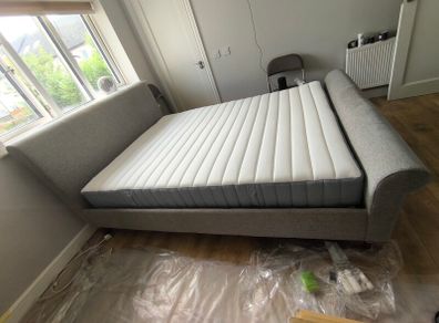 EZ Living 5ft King Size Sleigh Bed Frame